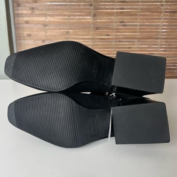 Blondo Waterproof Scarlette Black Suede Heeled Ankle Boots 9.5 - Picture 9 of 10